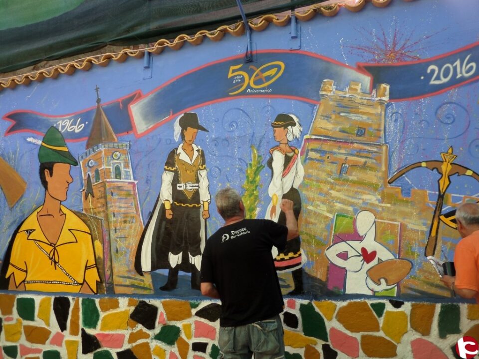 Mural 50 Aniversario comparsa Ballesteros de Villena