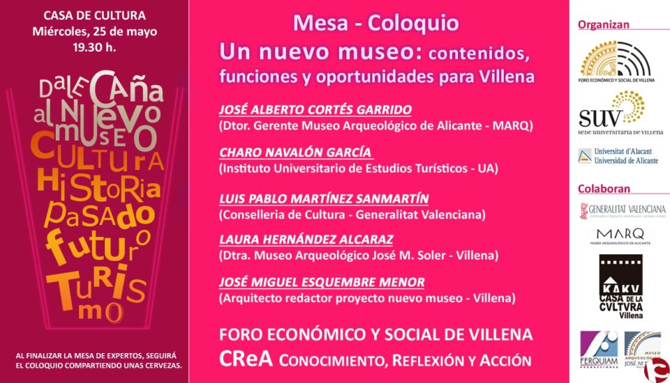 El Foro Económico y Social de Villena abre su canal en Youtube