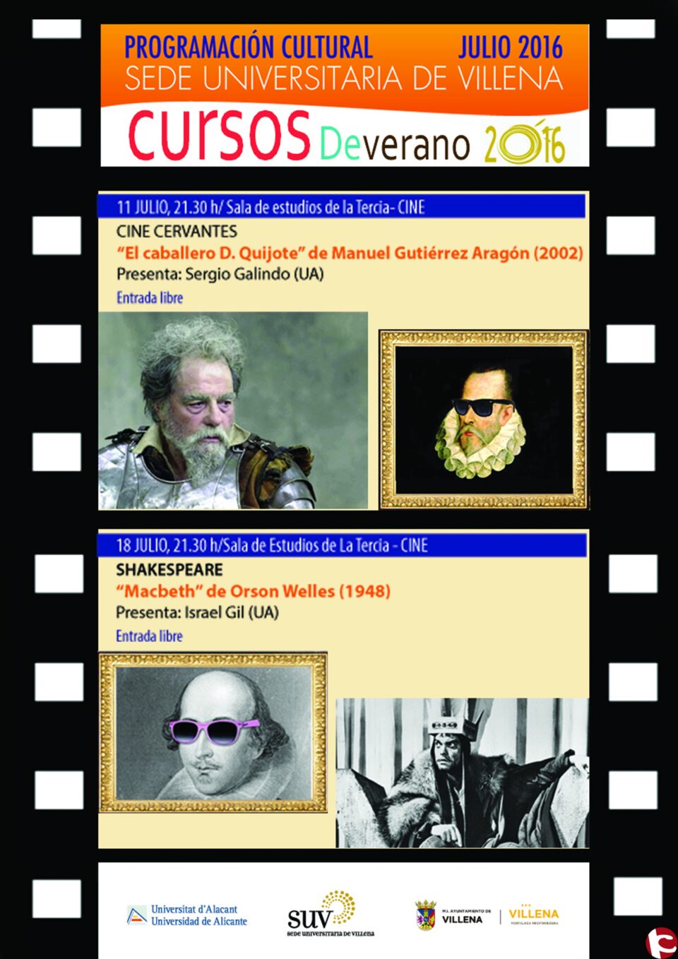 STA TARDE: TEATRO CERVANTES..... A LAS 21.30 H EN LA TERCIA