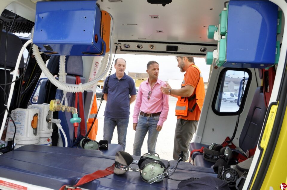 Los Servicios de Emergencias Sanitarias coordinan los protocolos de actuación del helicóptero medicalizado en Pinoso