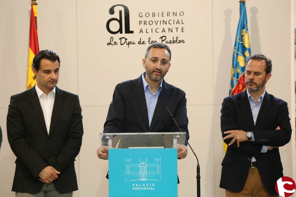César Sánchez: La Diputación de Alicante se ha convertido en el último año en la locomotora de inversión pública en la provincia