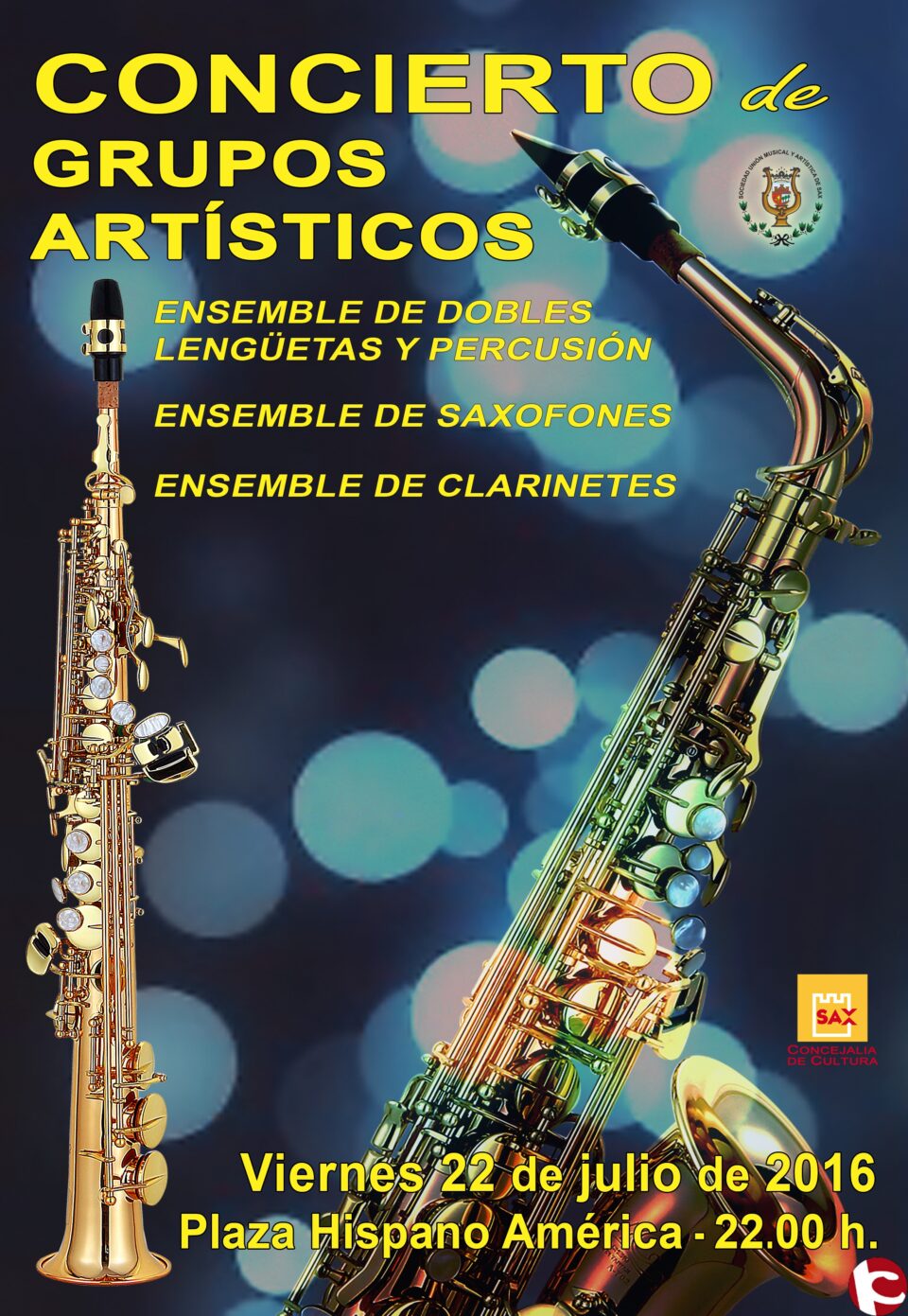 La Unión Musical colabora en el inicio de las fiestas del barrio Hispano América con un concierto de grupos de cámara