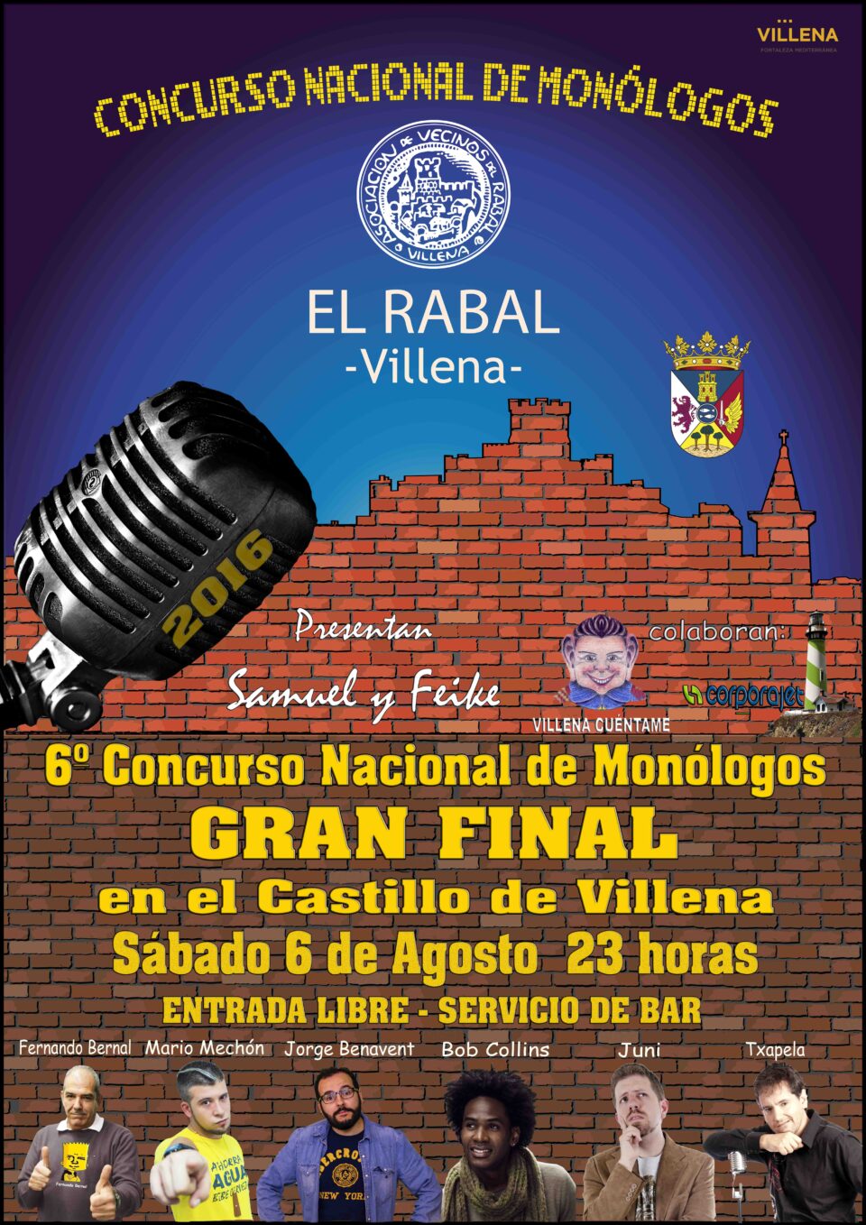 Este sábado se celebra una nueva edición del Concurso de Monólogos en la explanada del Castillo