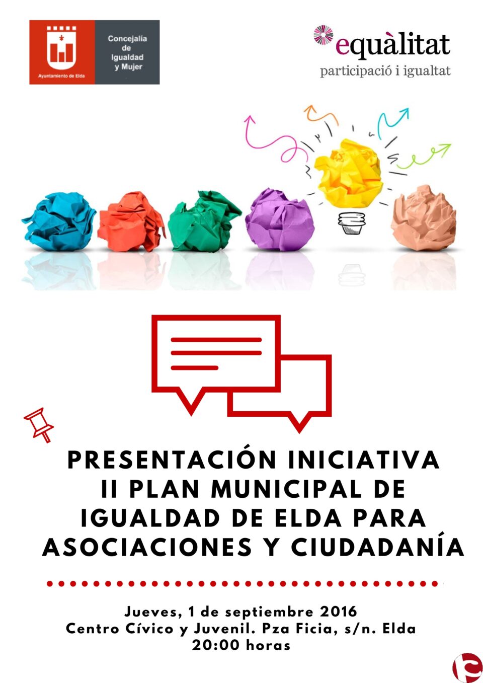 El Ayuntamiento presenta el II Plan de Igualdad a las asociaciones y colectivos de la ciudad