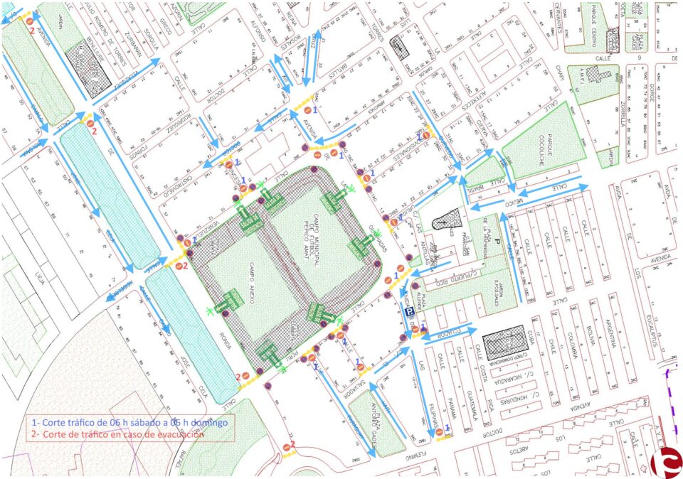 INFORMANDO DEL CORTE DE CALLES POR SUPERCROSS