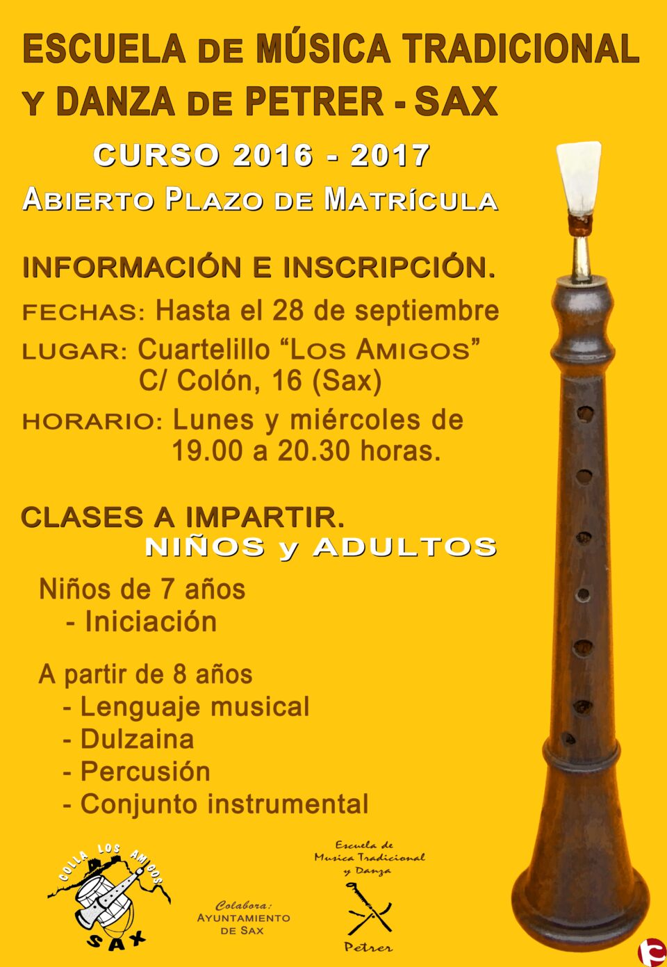 Escuela de Música Tradicional y Danza de Petrer-Sax