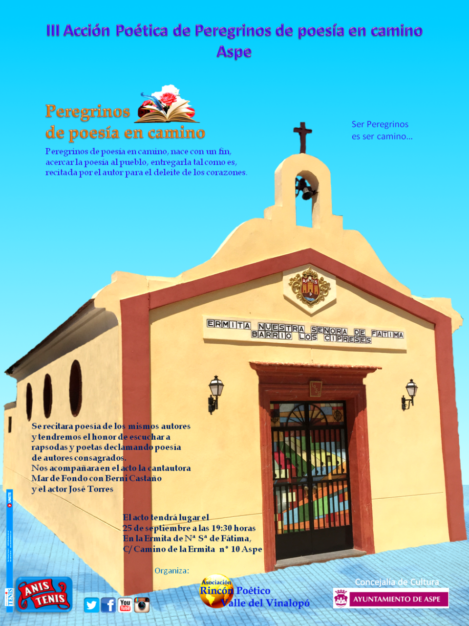 III Acción Poética en Aspe con Peregrinos de poesía en camino