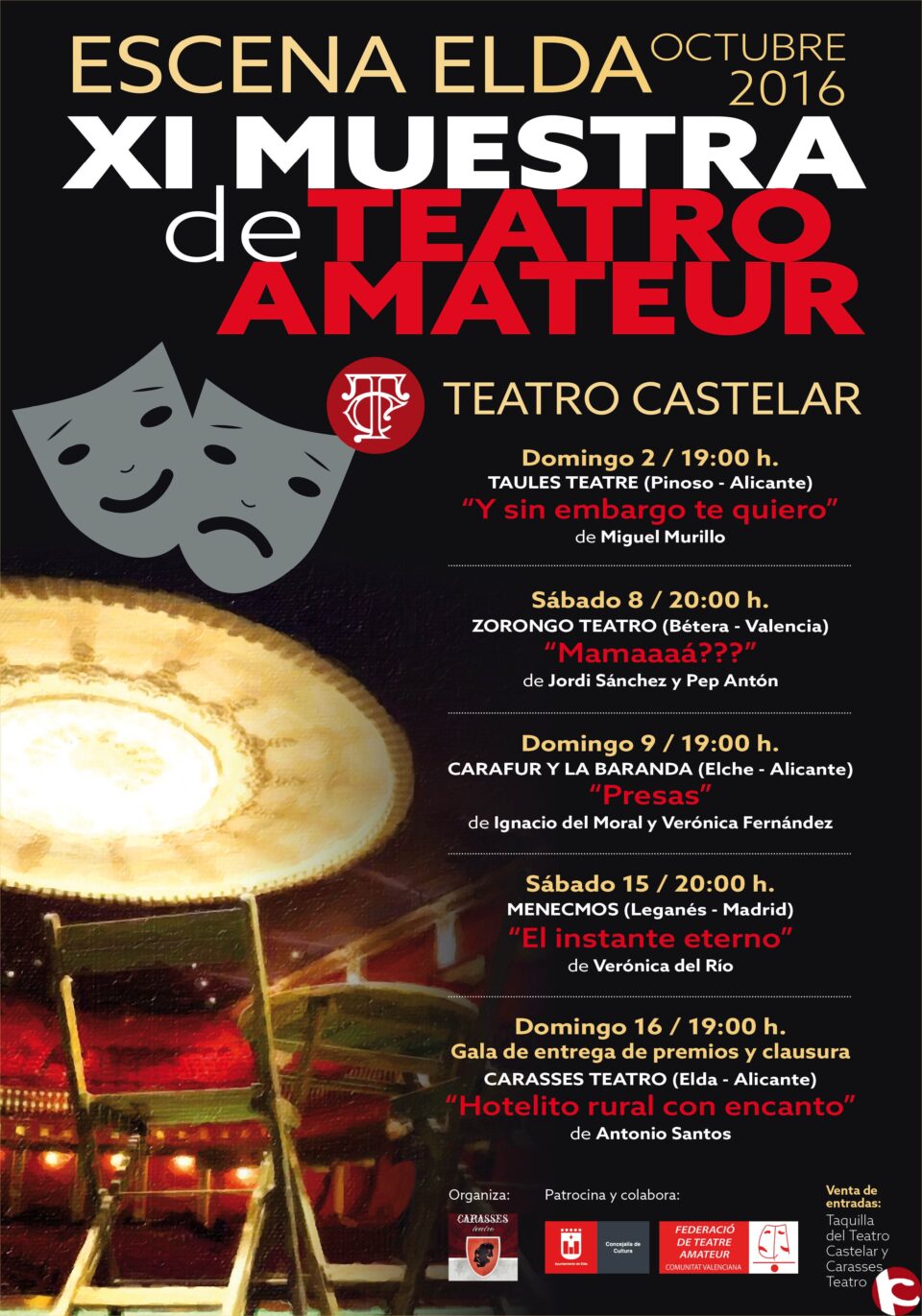 La undécima Muestra de Teatro Amateur comienza este domingo con la participación de compañías de fuera