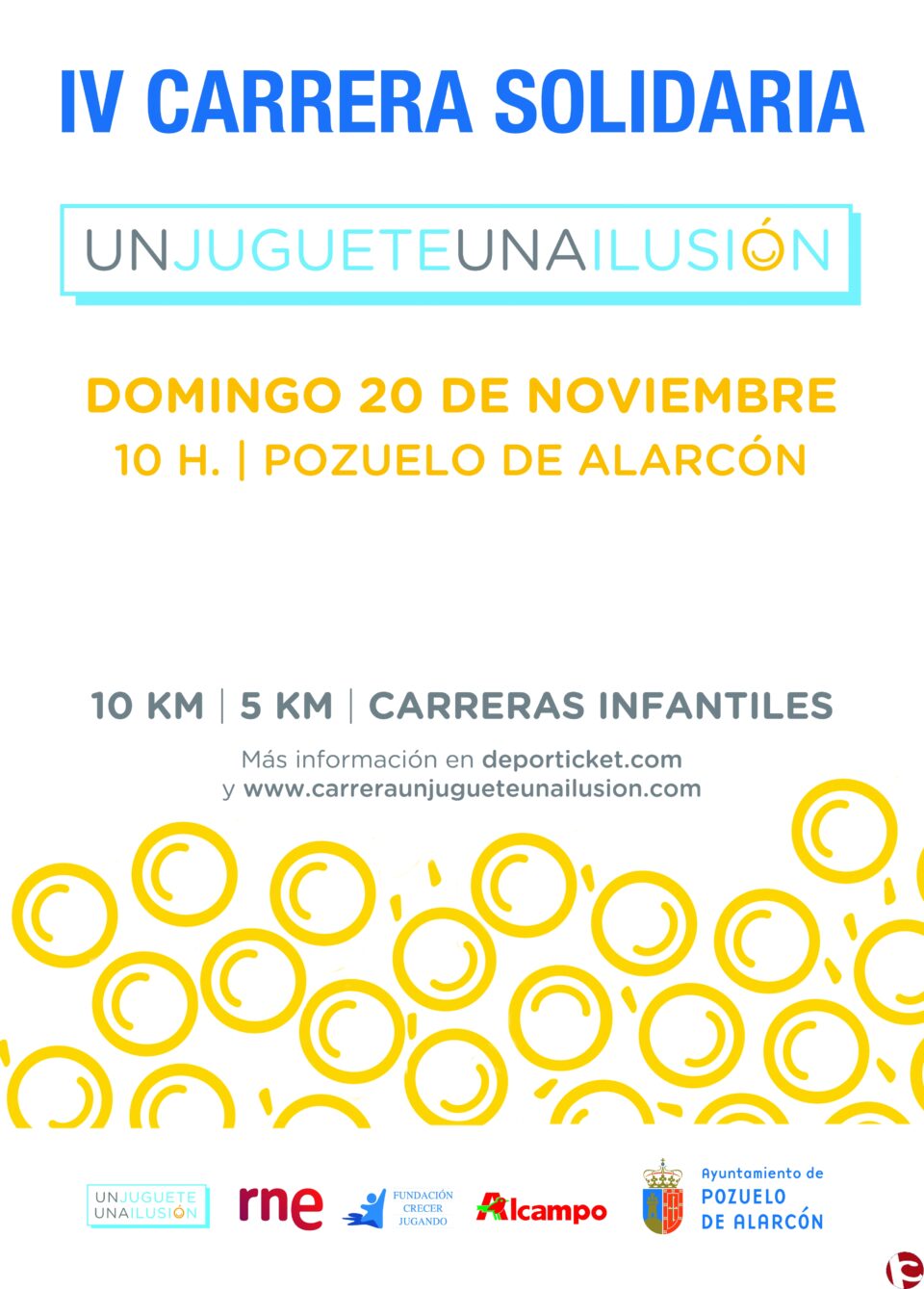 Abiertas las inscripciones de la IV Carrera Solidaria Un juguete