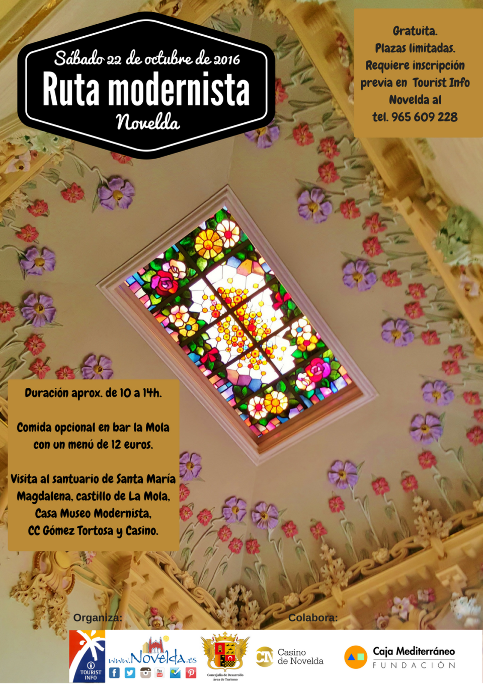 Turismo organiza una Ruta Modernista el 22 de octubre