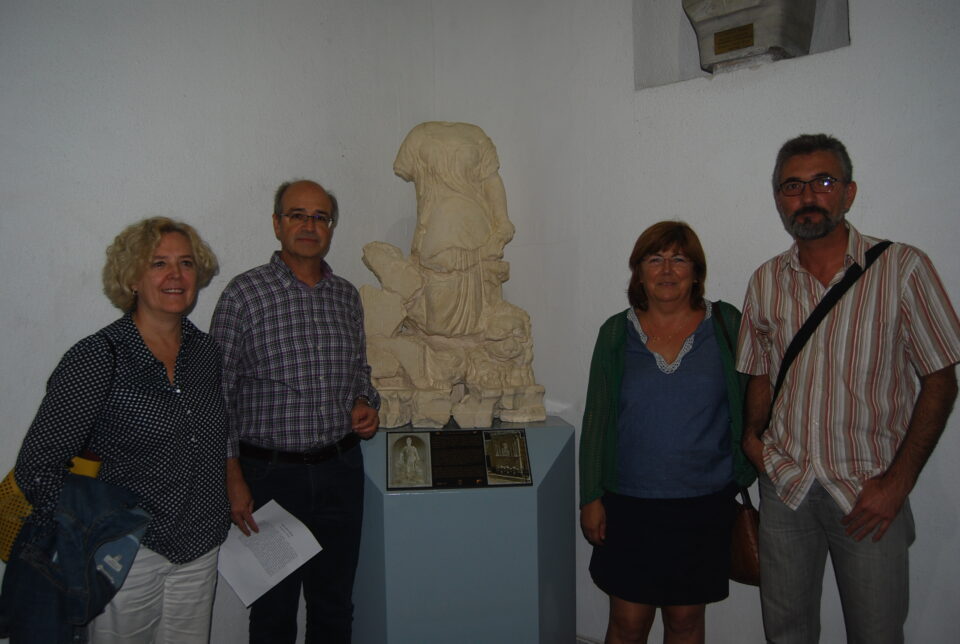 Restaurada en Villena una escultura de piedra de la I República Española