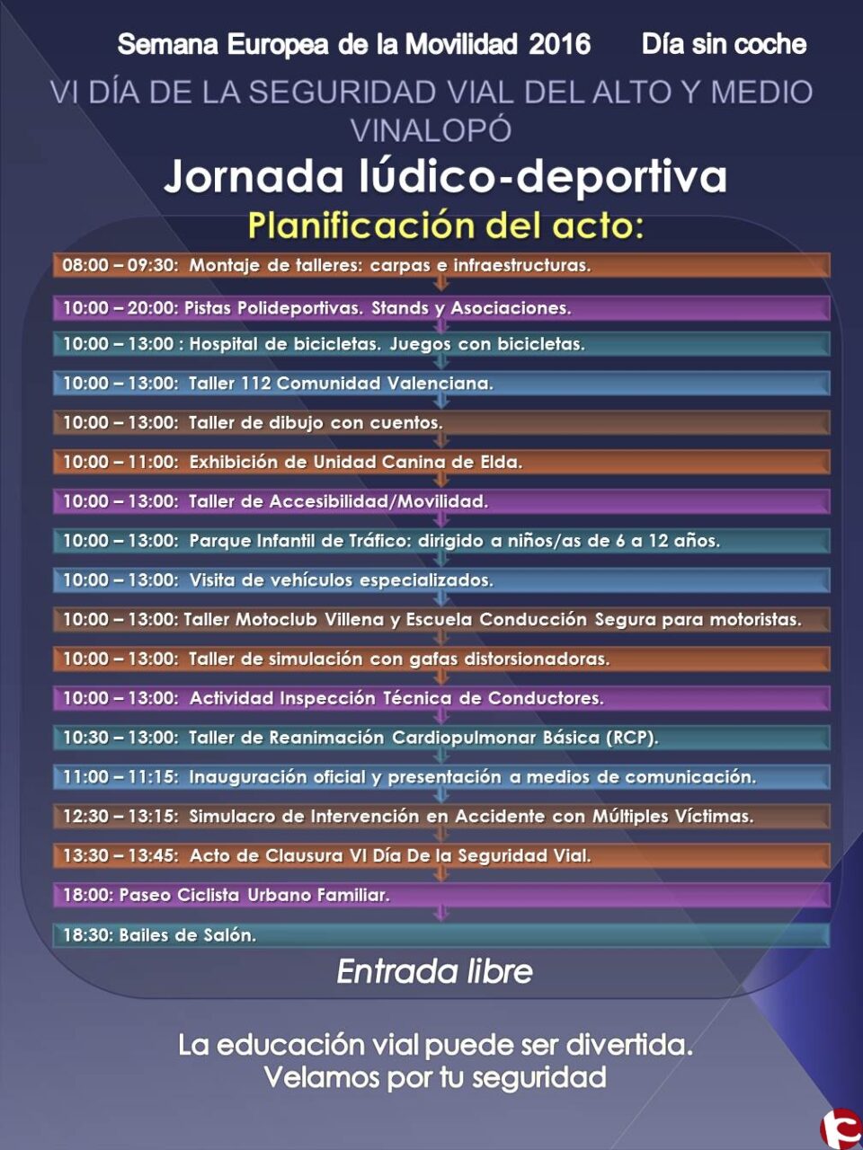 VI día de la seguridad vial del Alto y Medio Vinalopó