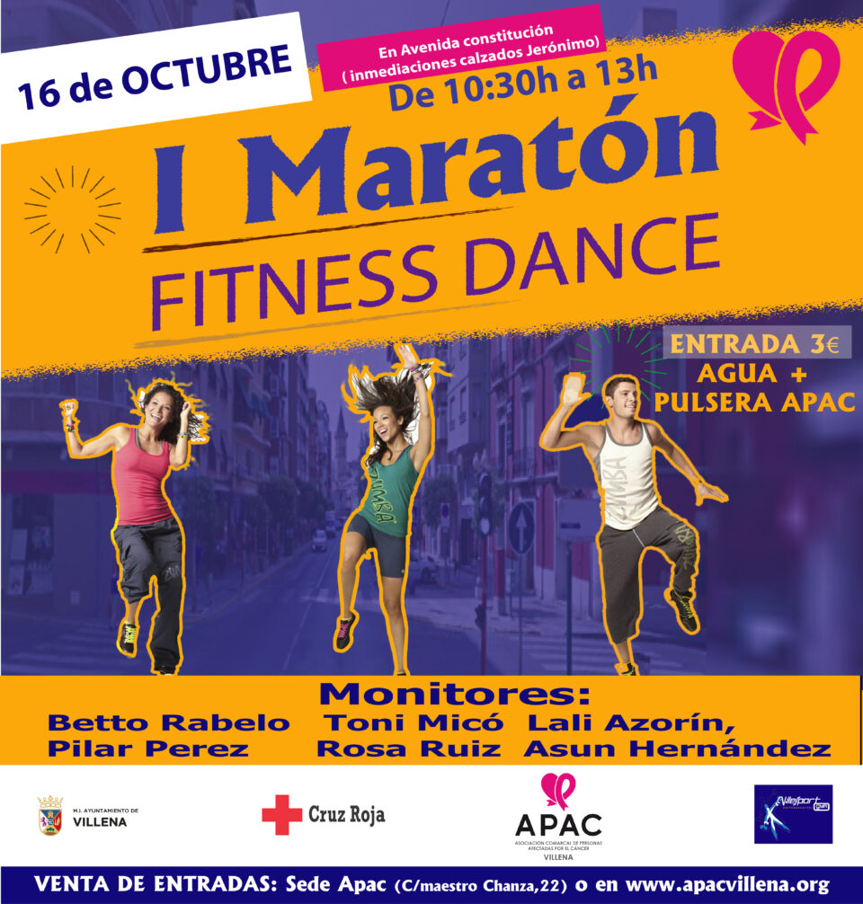 Maratón Fitness Dance a beneficio de APAC