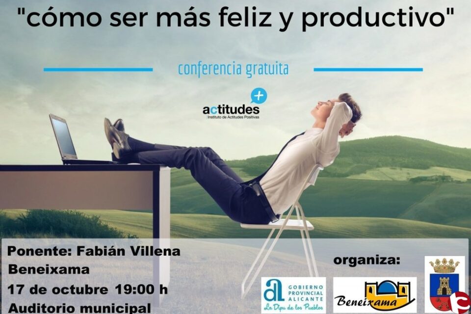 Fabián Villena ofrece la conferencia 'Cómo ser más feliz y productivo'