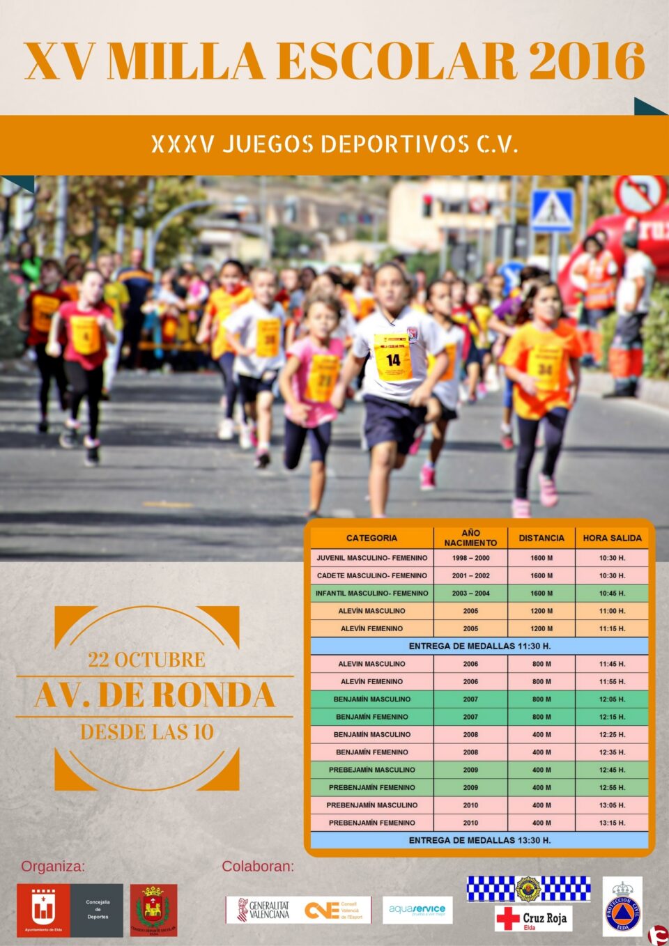 La temporada de Deporte Escolar se inicia este sábado con la Milla