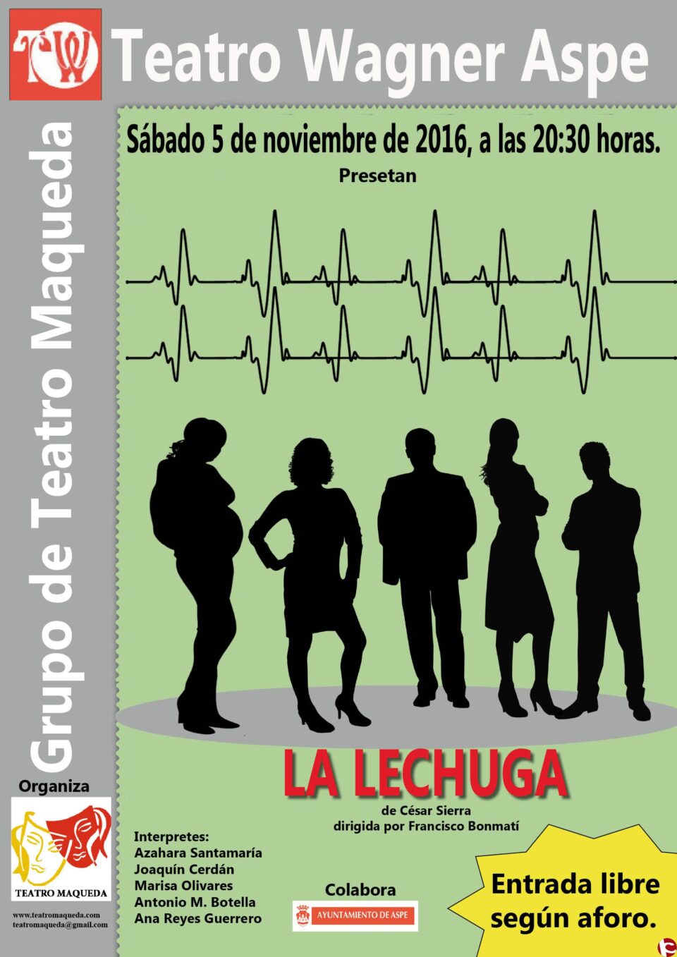 La lechuga en el Teatro Wagner de Aspe