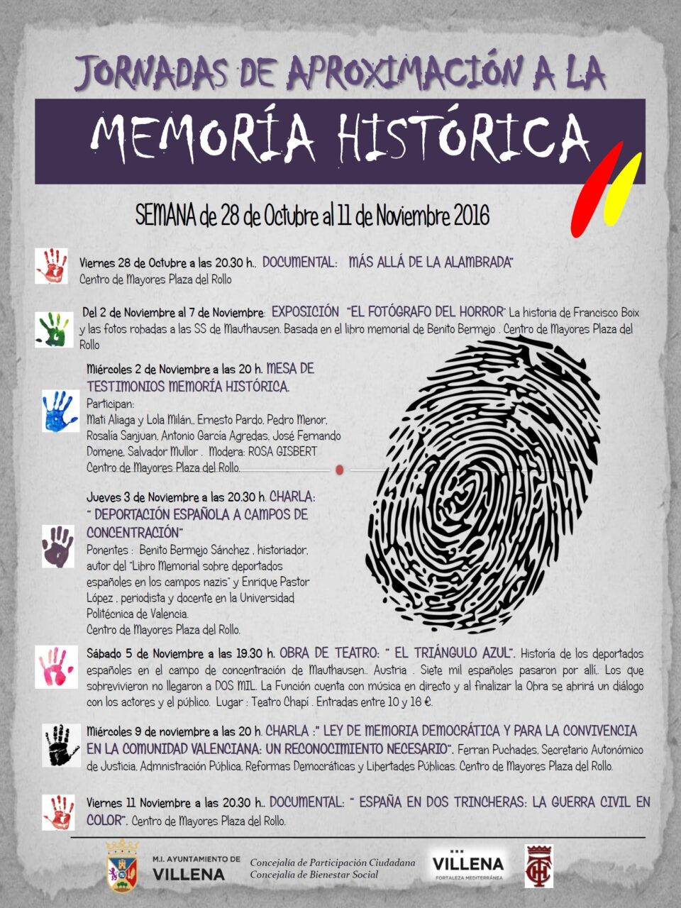 Jornadas de Aproximación a la Memoria Histórica en Villena
