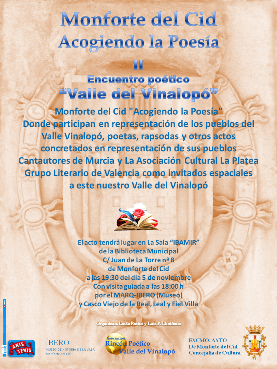 II Encuentro poético Valle del Vinalopó: "Monforte del Cid Acogiendo la Poesía"