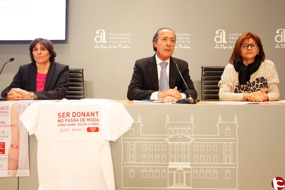 La Diputación de Alicante apela a la participación ciudadana el próximo fin de semana para alcanzar una cifra récord de 300 donaciones de sangre