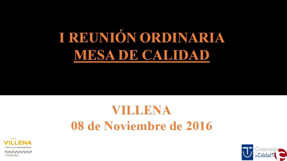 Villena constituye la Mesa de Calidad de Turismo
