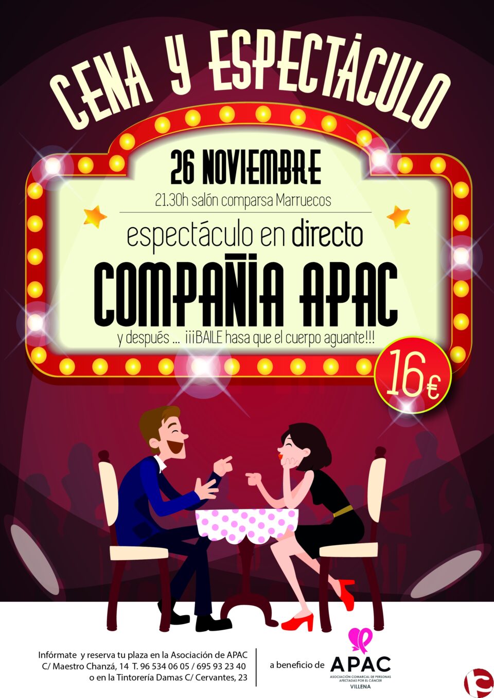 APAC prepara su cena de hermandad