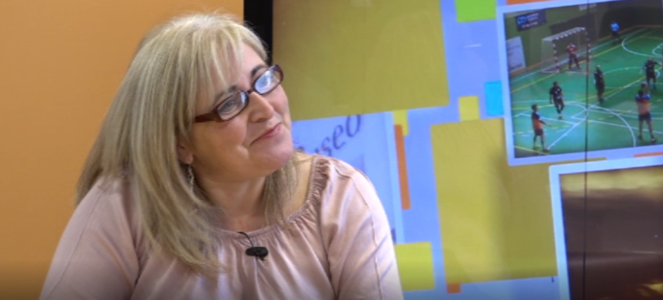 La poeta Maite Salguero ens visita als nostres estudis