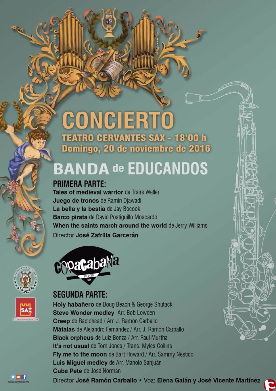 Arranca Santa Cecilia 2016 para la Unión Musical de Sax