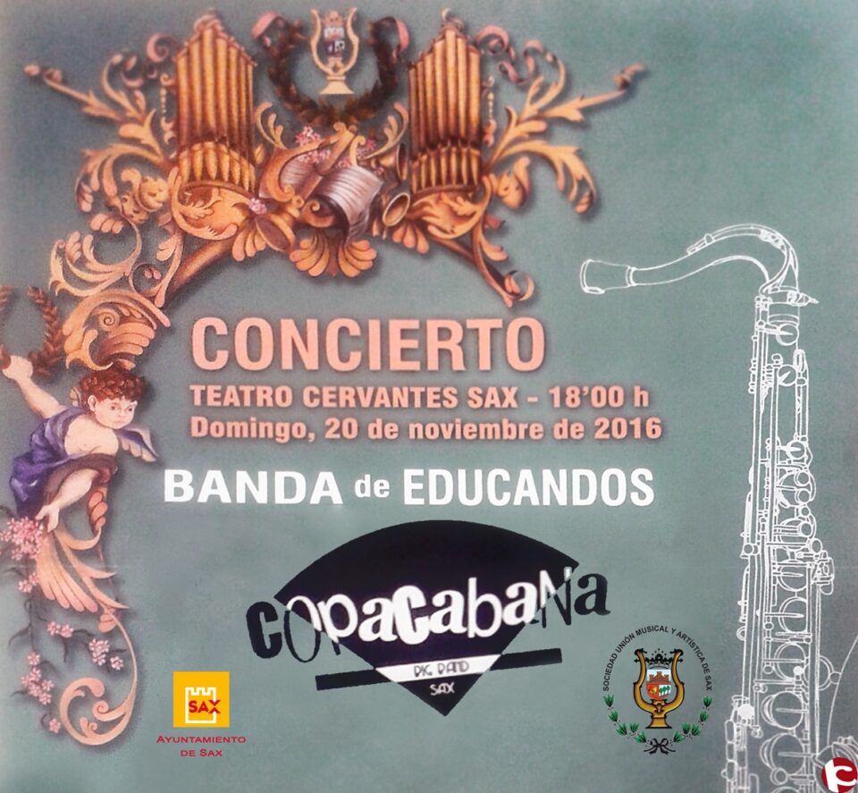 El domingo habrá un concierto de la Banda de Educandos y Copacabana Big Band - SUM y Artística