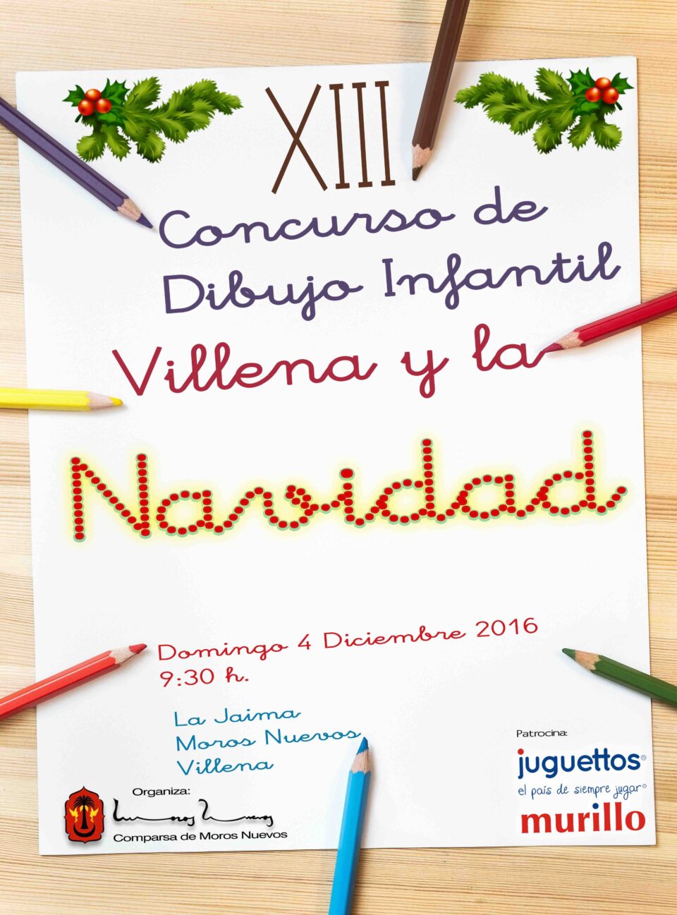 Concurso de Dibujo Infantil "Villena y La Navidad"