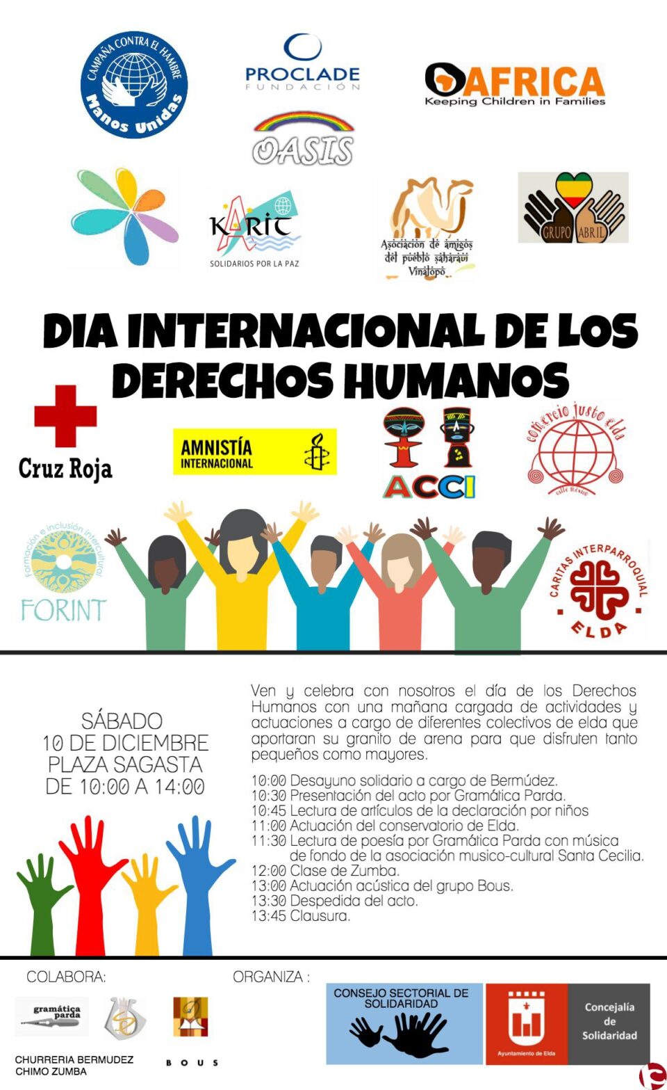 El Ayuntamiento celebra el Día de los Derechos Humanos con diversas actividades