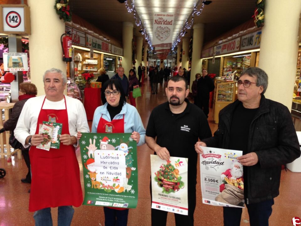 Comercio desarrolla diversas actuaciones de promoción y animación comercial durante el período navideño con el objetivo de apoya las ventas del comercio de Elda y los Mercados Municipales en la última fase del año.