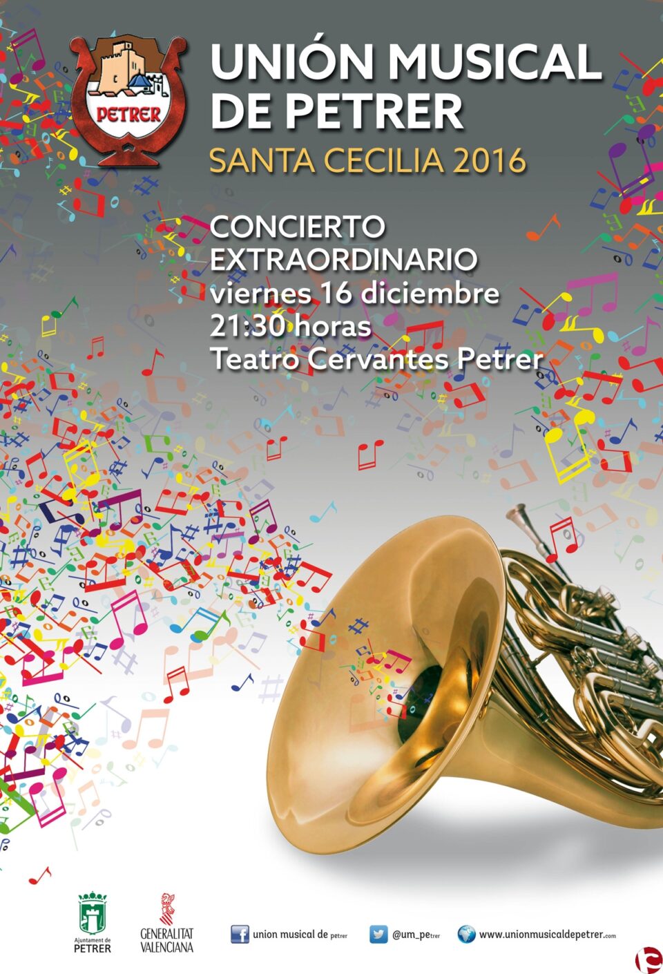 La Sociedad Unión Musical de Petrer ofrece su concierto de Santa Cecilia el próximo viernes