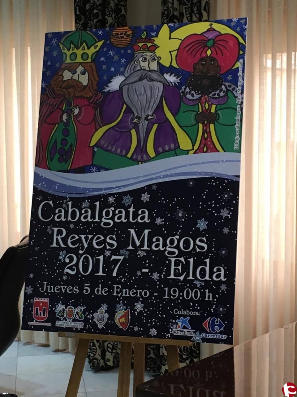 Alba Montes gana con su dibujo el concurso de Cartel Anunciador de la Cabalgata de Reyes 2017