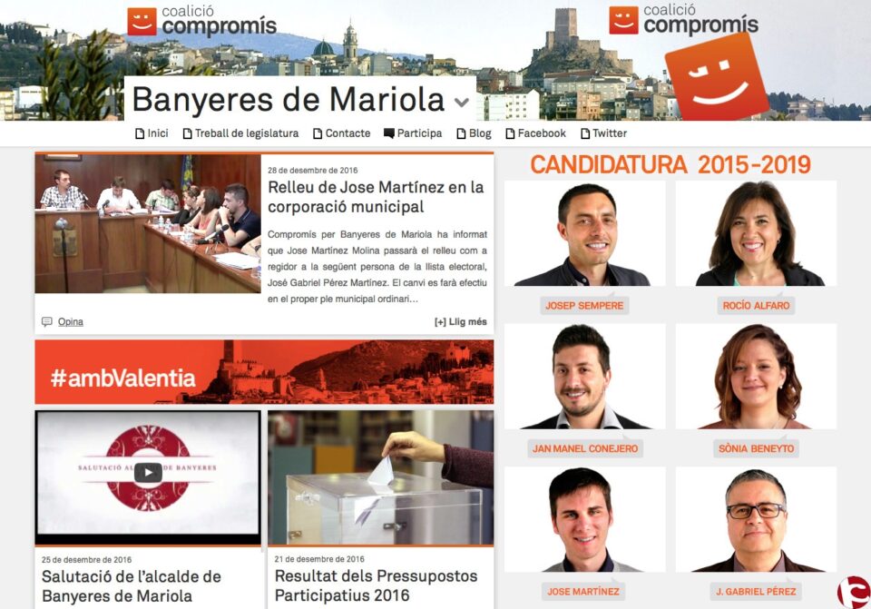 Relleu de Jose Martínez en la corporació municipal de Banyeres