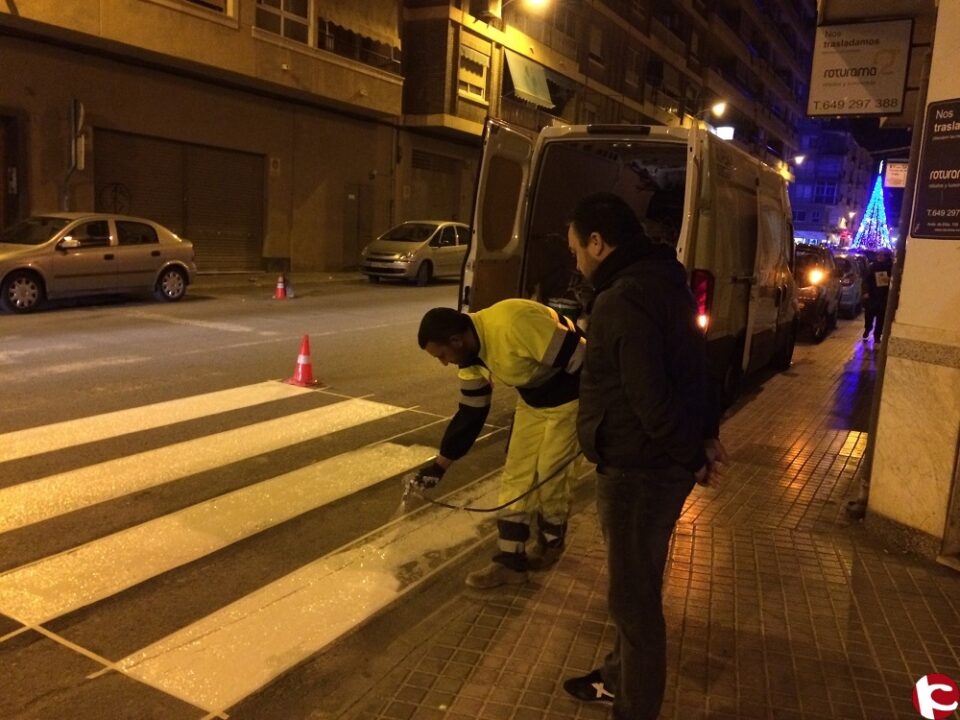 Repintado de pasos de peatones