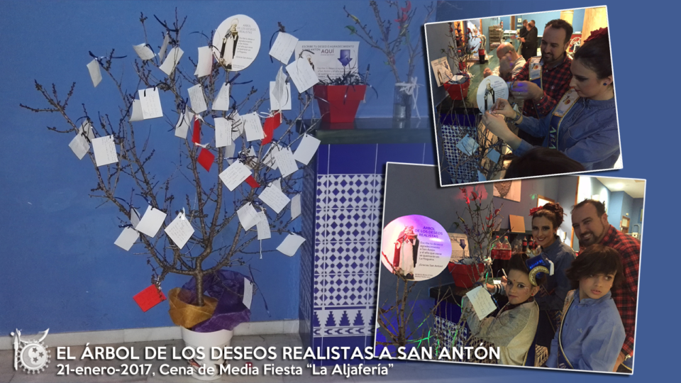 El árbol de los deseos realistas a San Antón.
