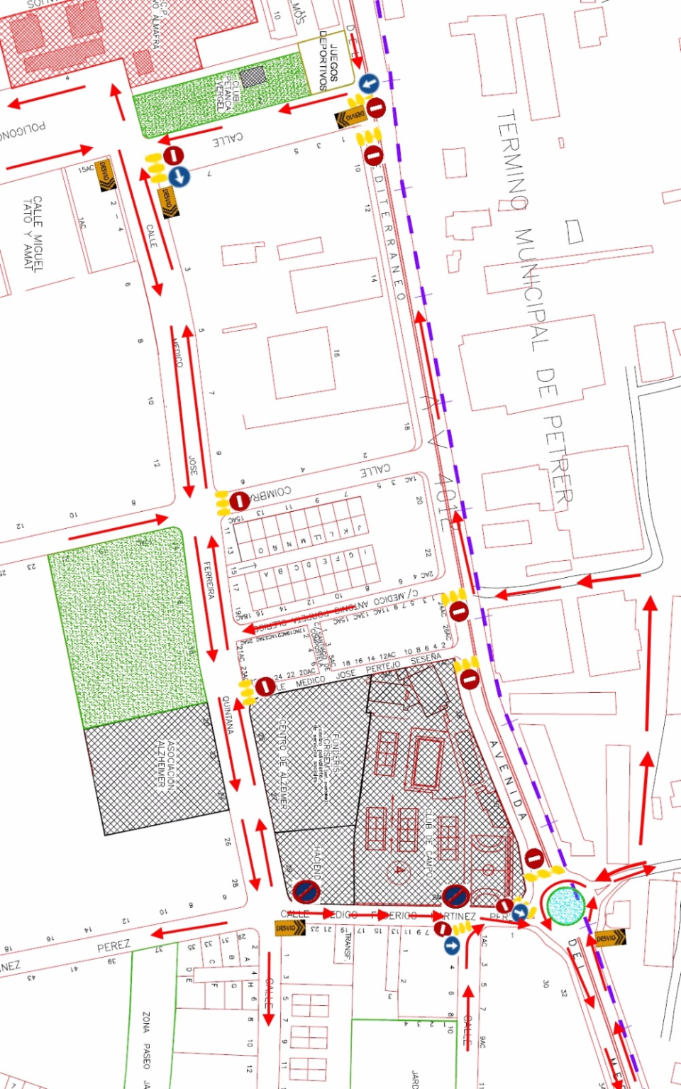 Corte de Tráfico para este Domingo en Elda.
