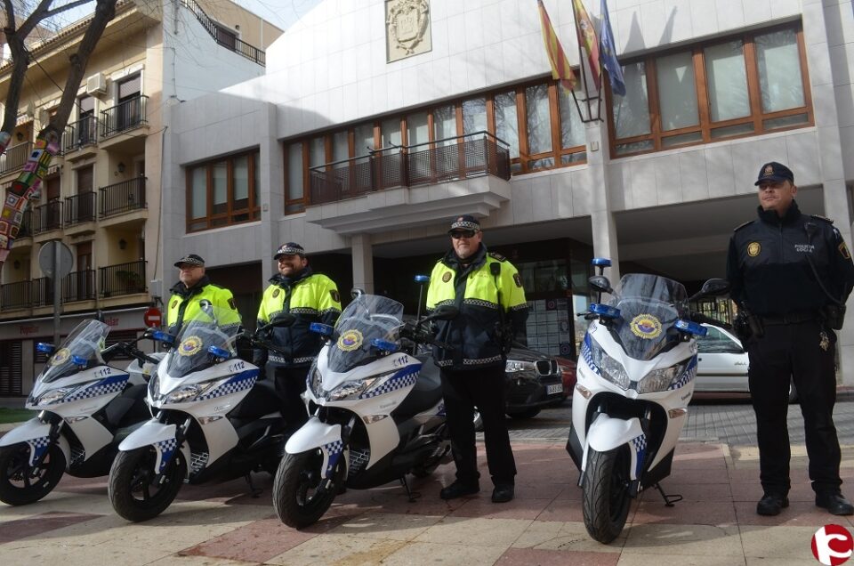 La Policía Local adquiere 4 nuevas motocicletas para mejorar la seguridad de los barrios de Petrer