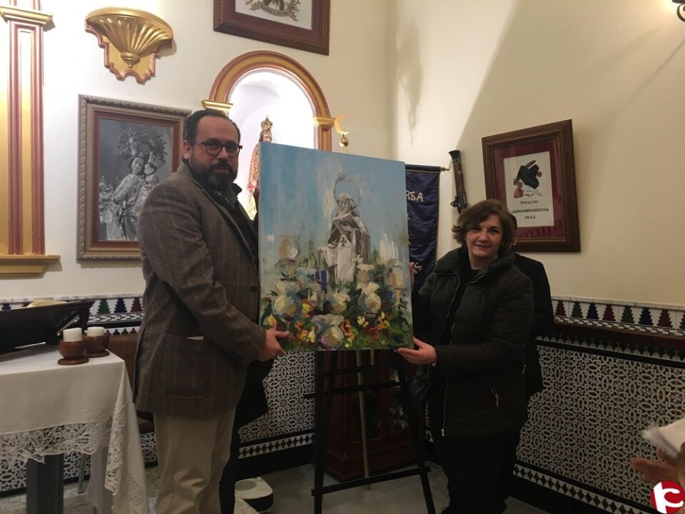 Entrega cuadro sorteo Mayordomía San Antón
