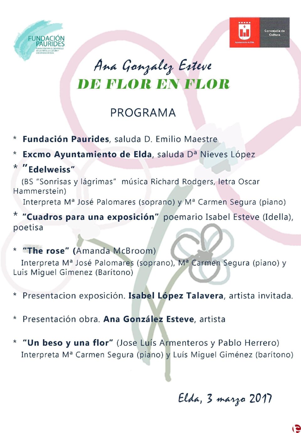 Nueva exposición de pintura en la fundación Paurides de Elda.