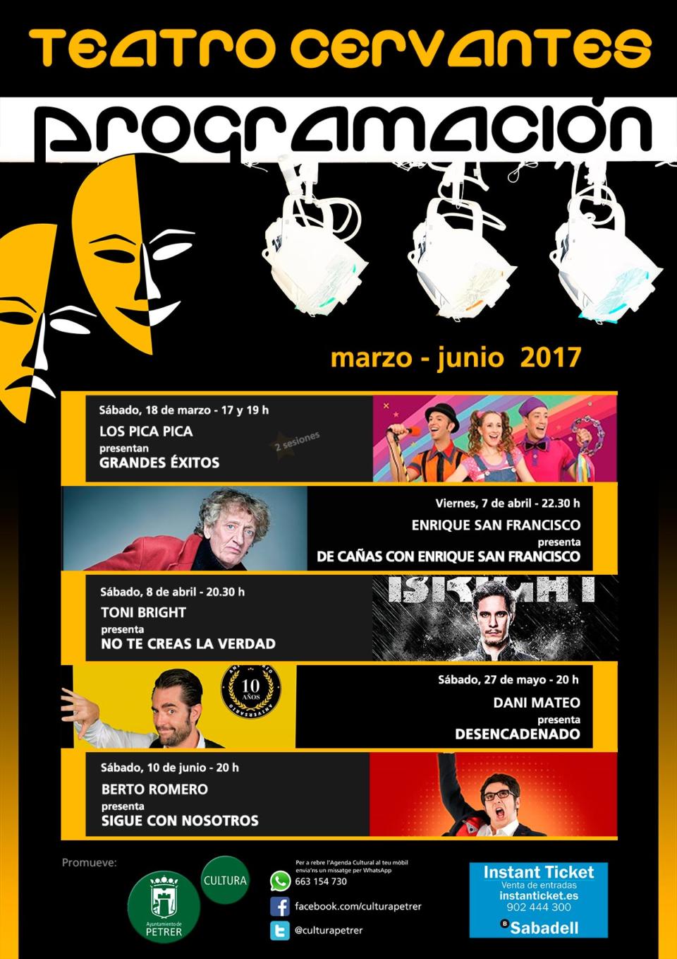 El Teatro Cervantes de Petrer recupera una programación estable después de seis años.