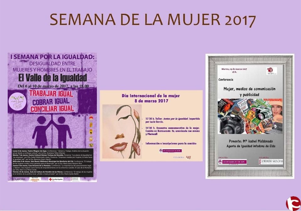 El Ayuntamiento de Aspe organiza conferencias