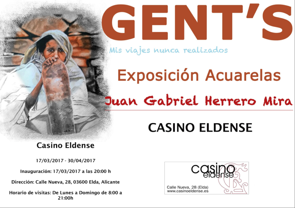 Primera exposición en su ciudad de Juan Gabriel Herrero