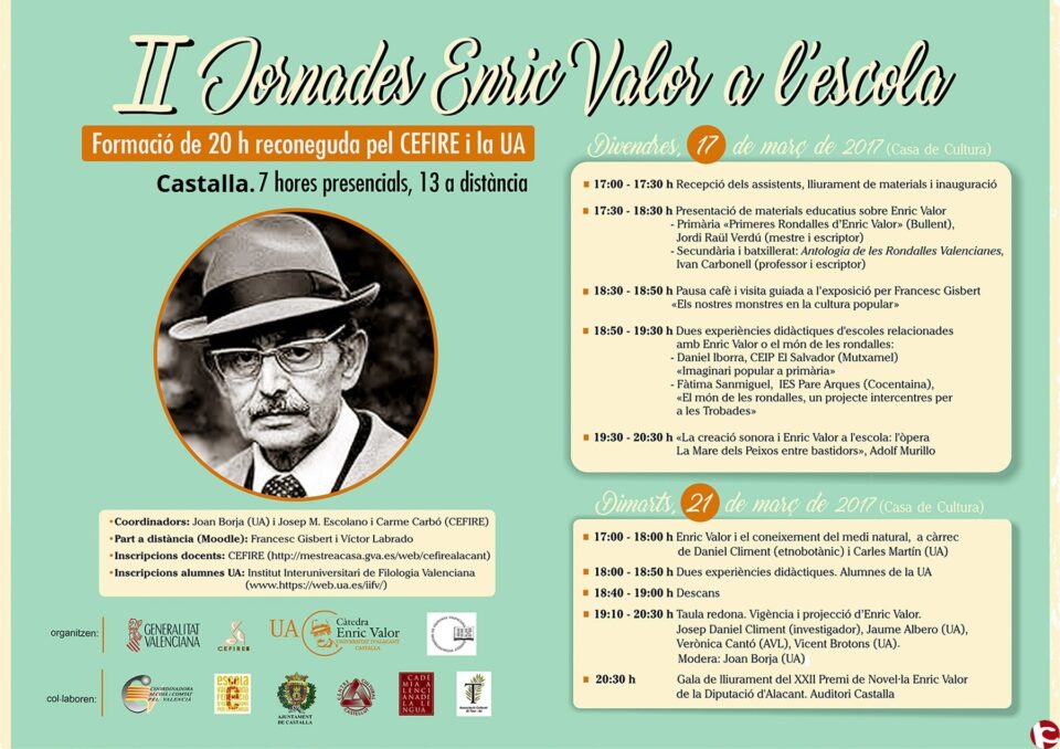 Un centenar de mestres participen en la II Jornada Enric Valor a lEscola