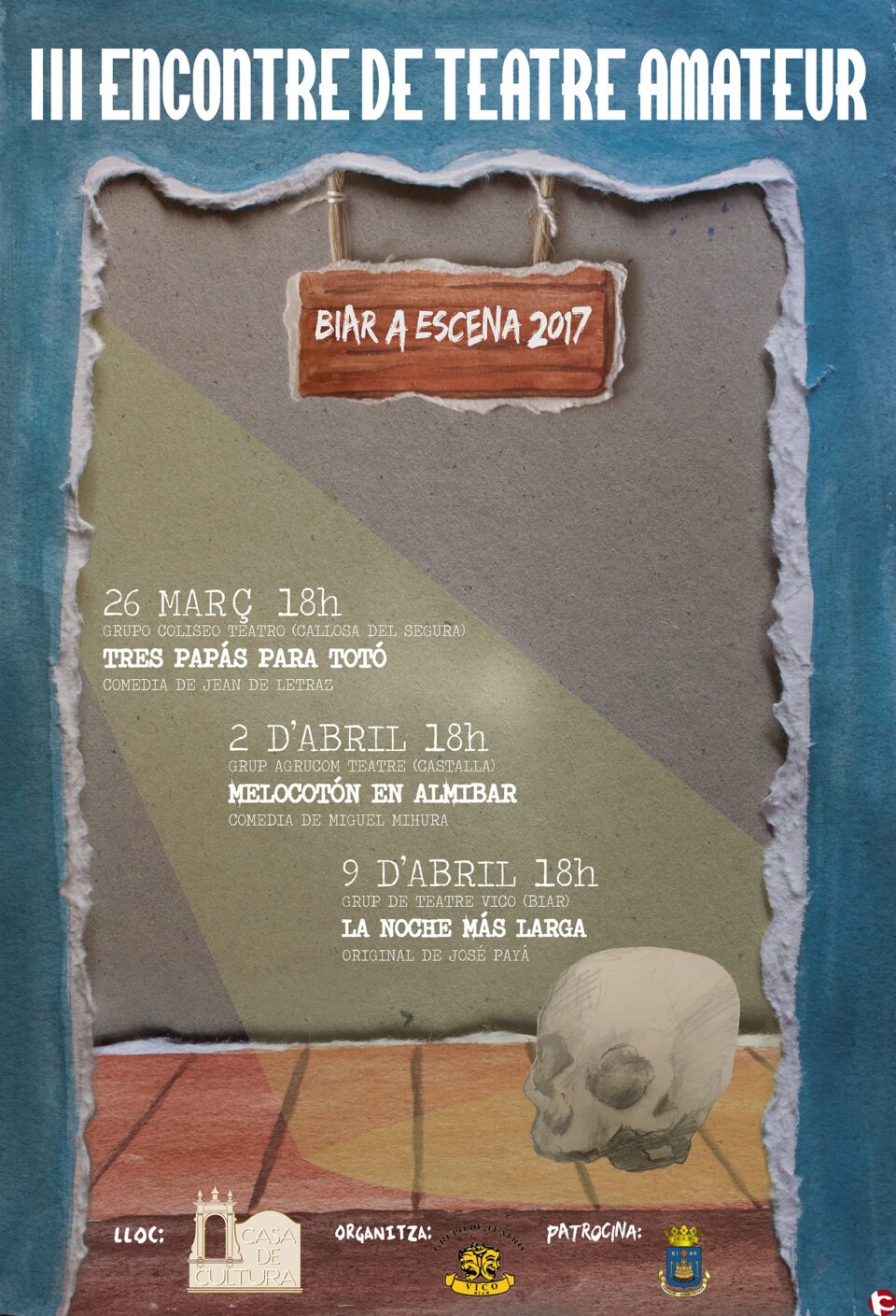 III Encontre de Teatre Amateur-Biar a escena 2017