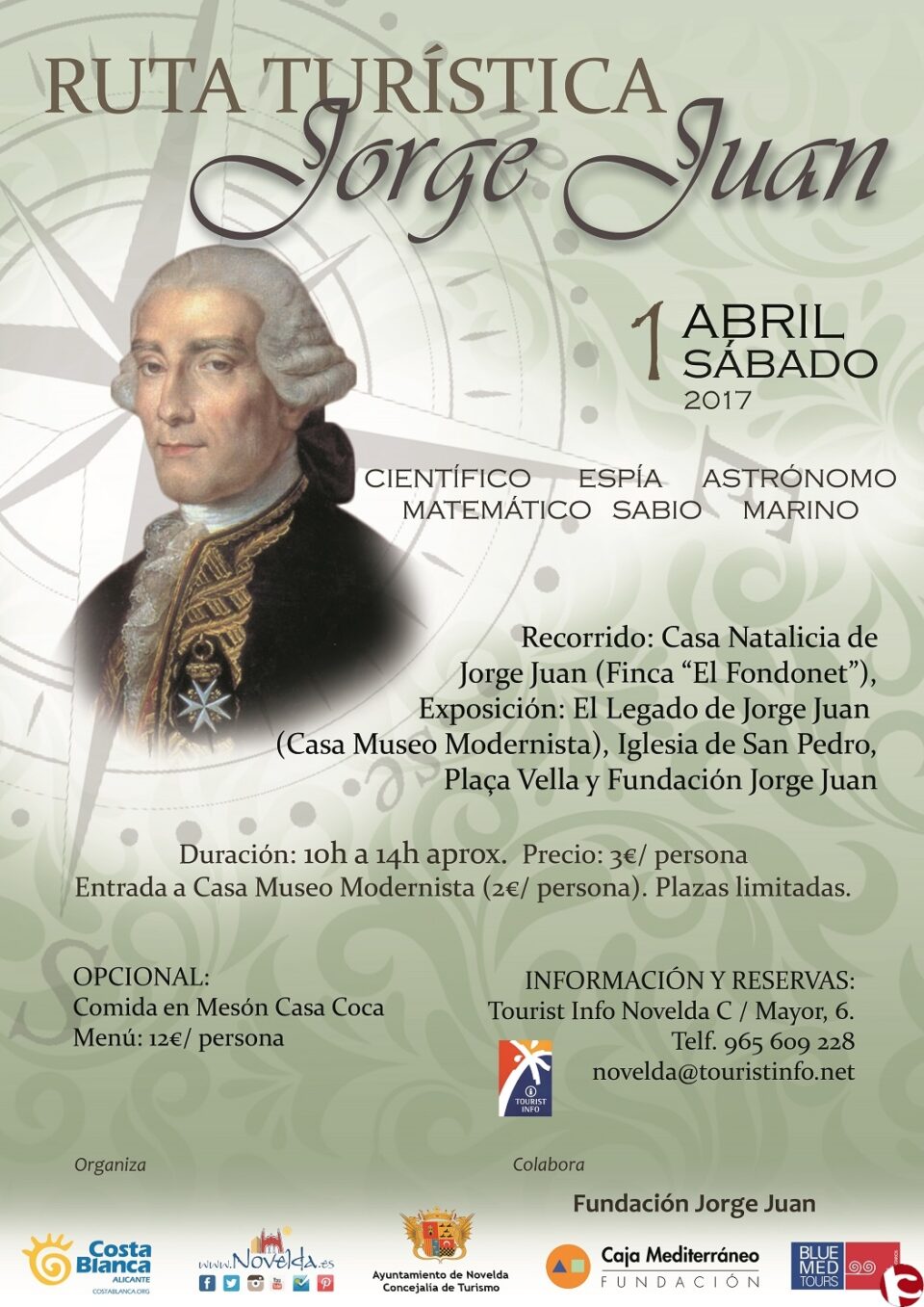 La figura de Jorge Juan protagonista de una nueva ruta guiada