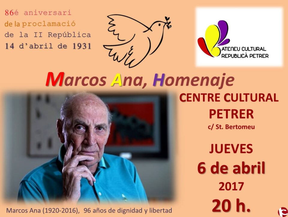 El próximo día 6 de abril se homenajeará al poeta