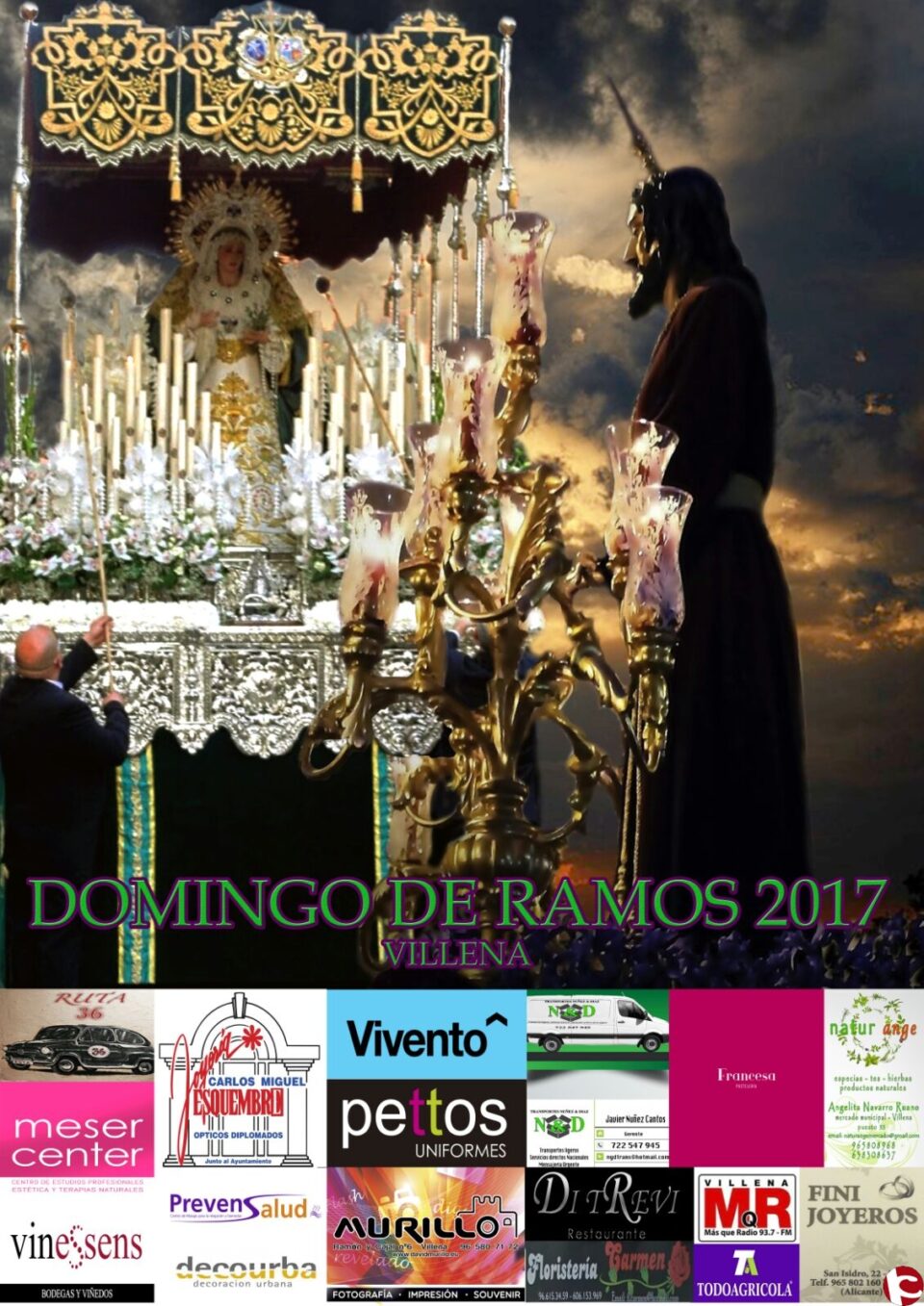 Recorrido oficial Procesión Domingo de Ramos