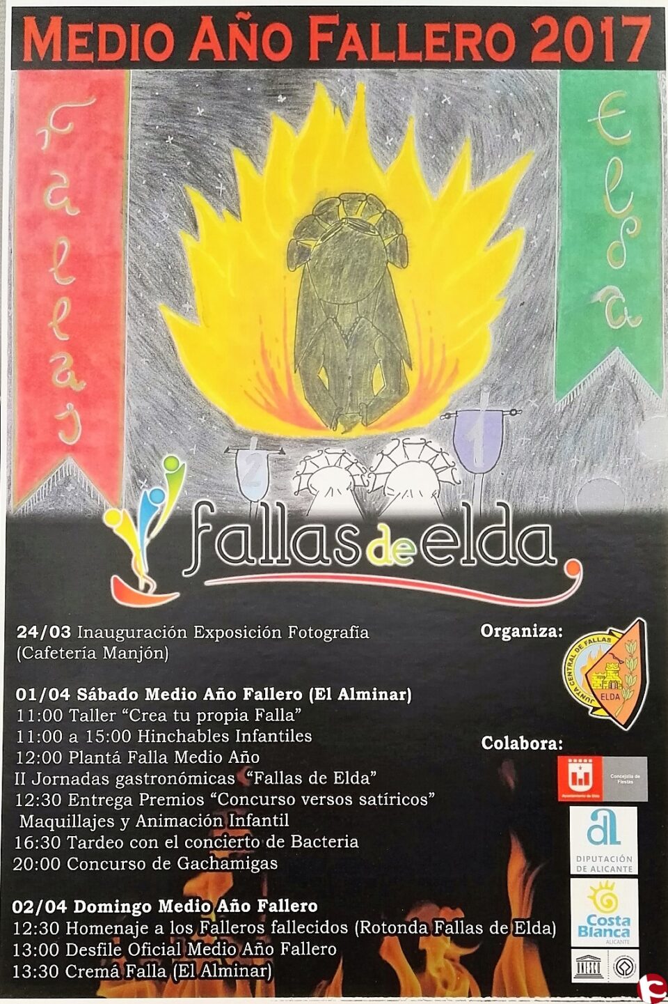 Plantà de la falla del medio año fallero eldense