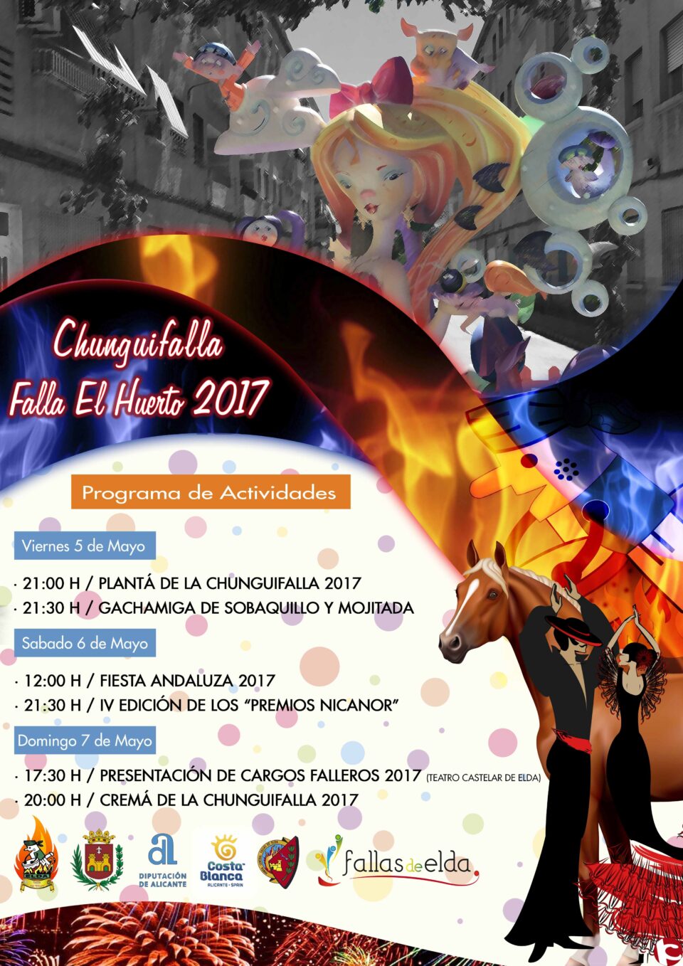 Actividades previstas Falla el Huerto y Adyacentes días 5